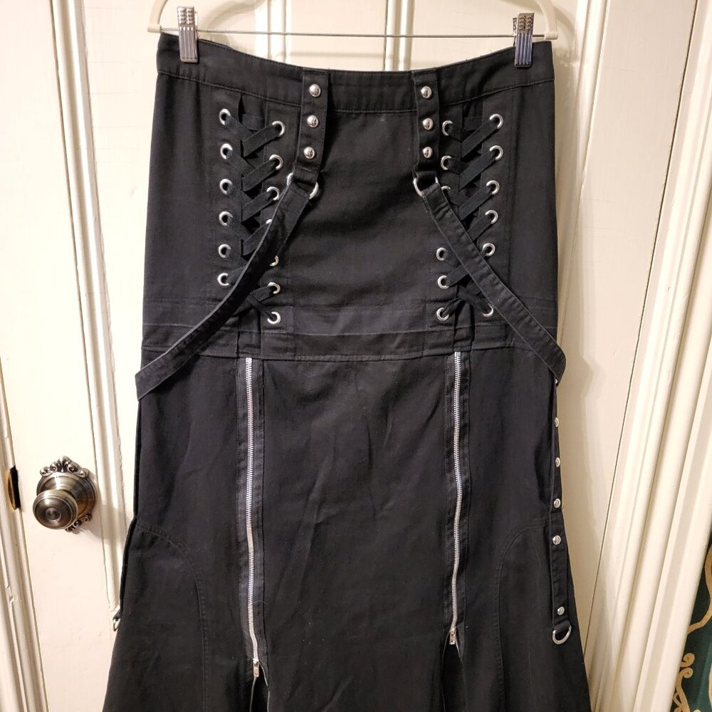 vintage long Tripp NYC skirt sz L Goth punk industrial